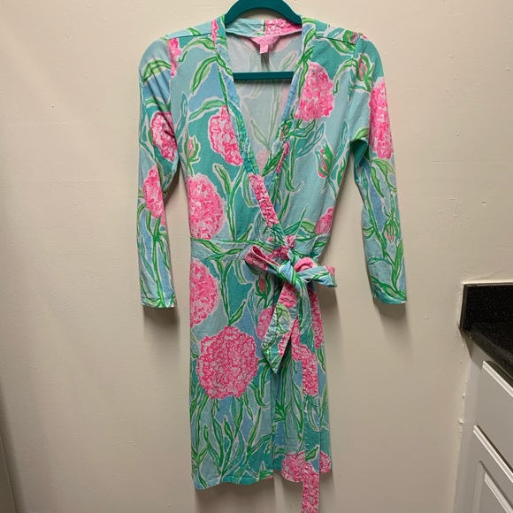 lilly pulitzer meridan wrap dress
